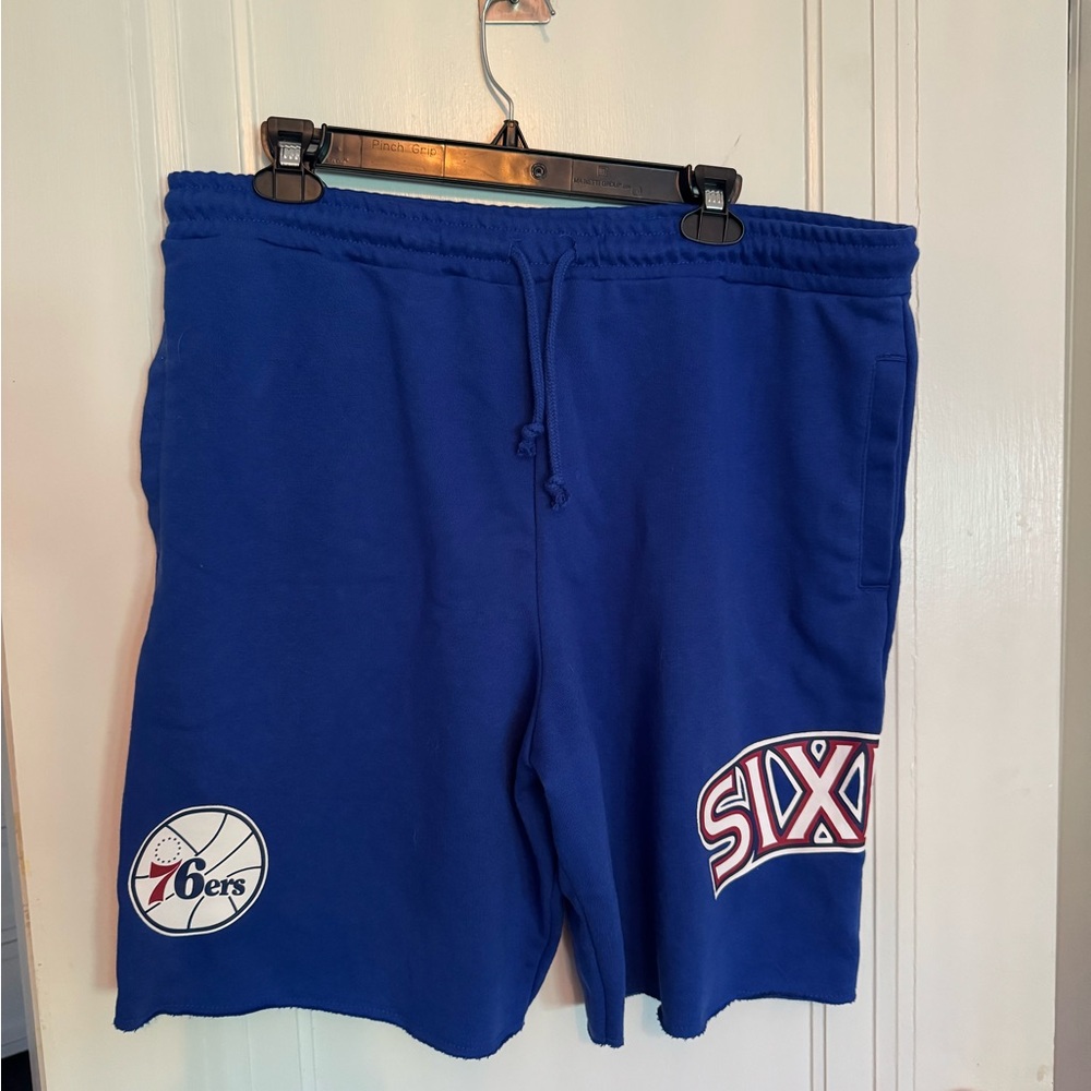 Mitchell & Ness Blue Athletic Shorts